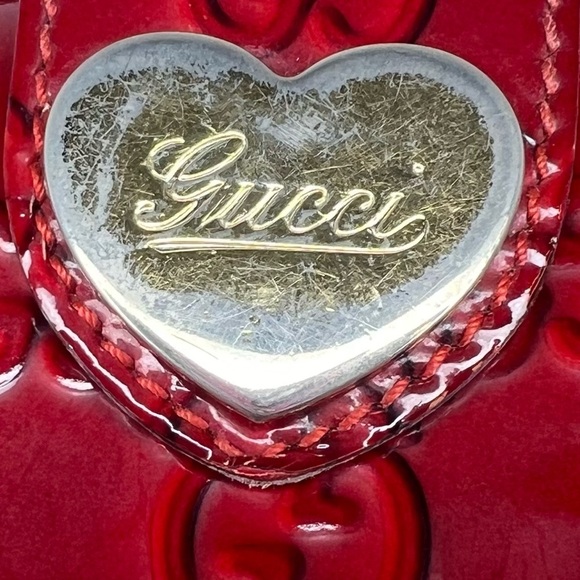 ♥️Gucci Red Patent Leather Guccisima Long Wallet | PRELOVED♥️ - Picture 8 of 12
